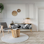 BIKE ENERGY 3-Door TV Stand in Oak Effect