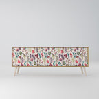 AUTUMN SUNDRIES Mueble de TV de 3 Puertas en Efecto Roble