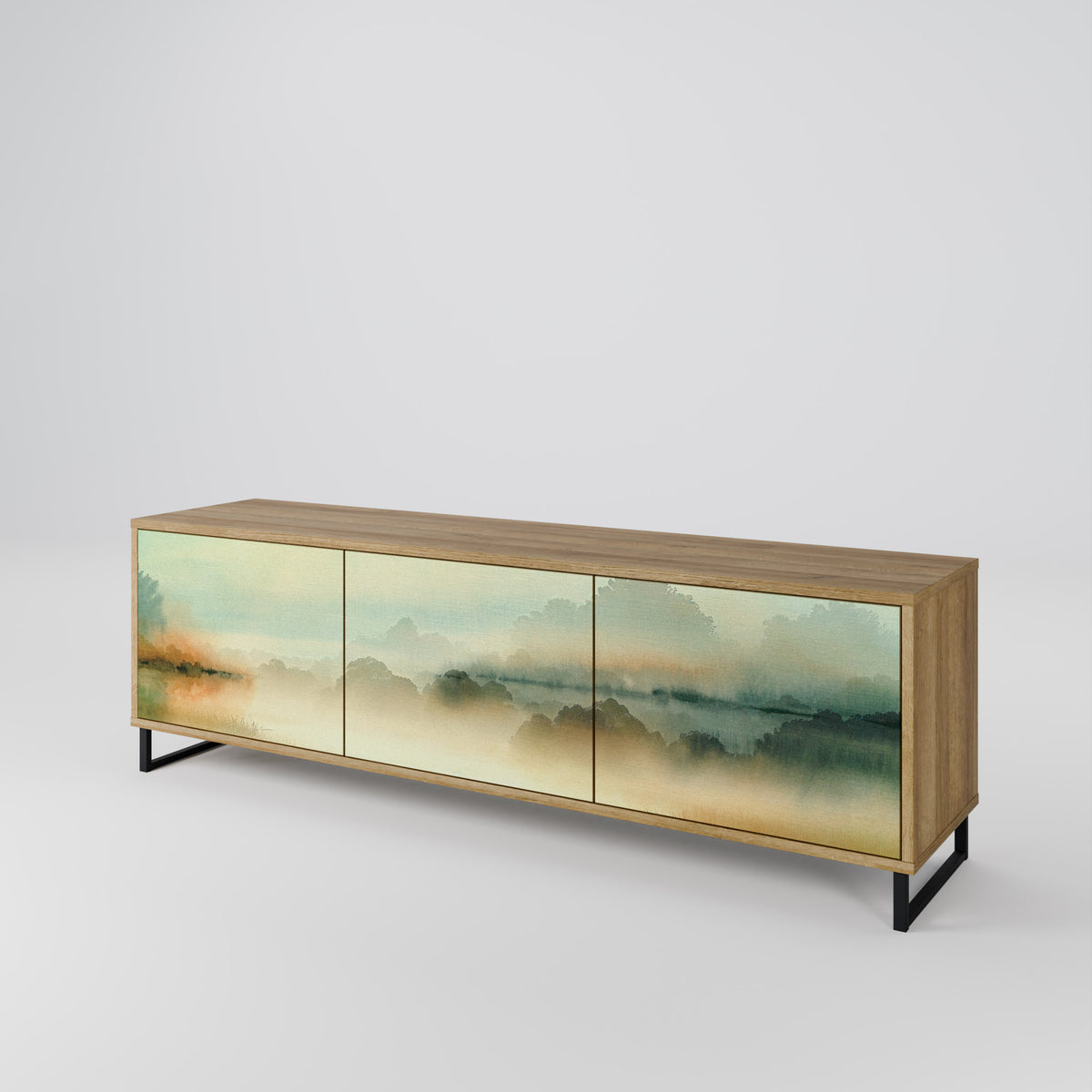 MORNING BY THE LAKE Mueble de TV de 3 Puertas