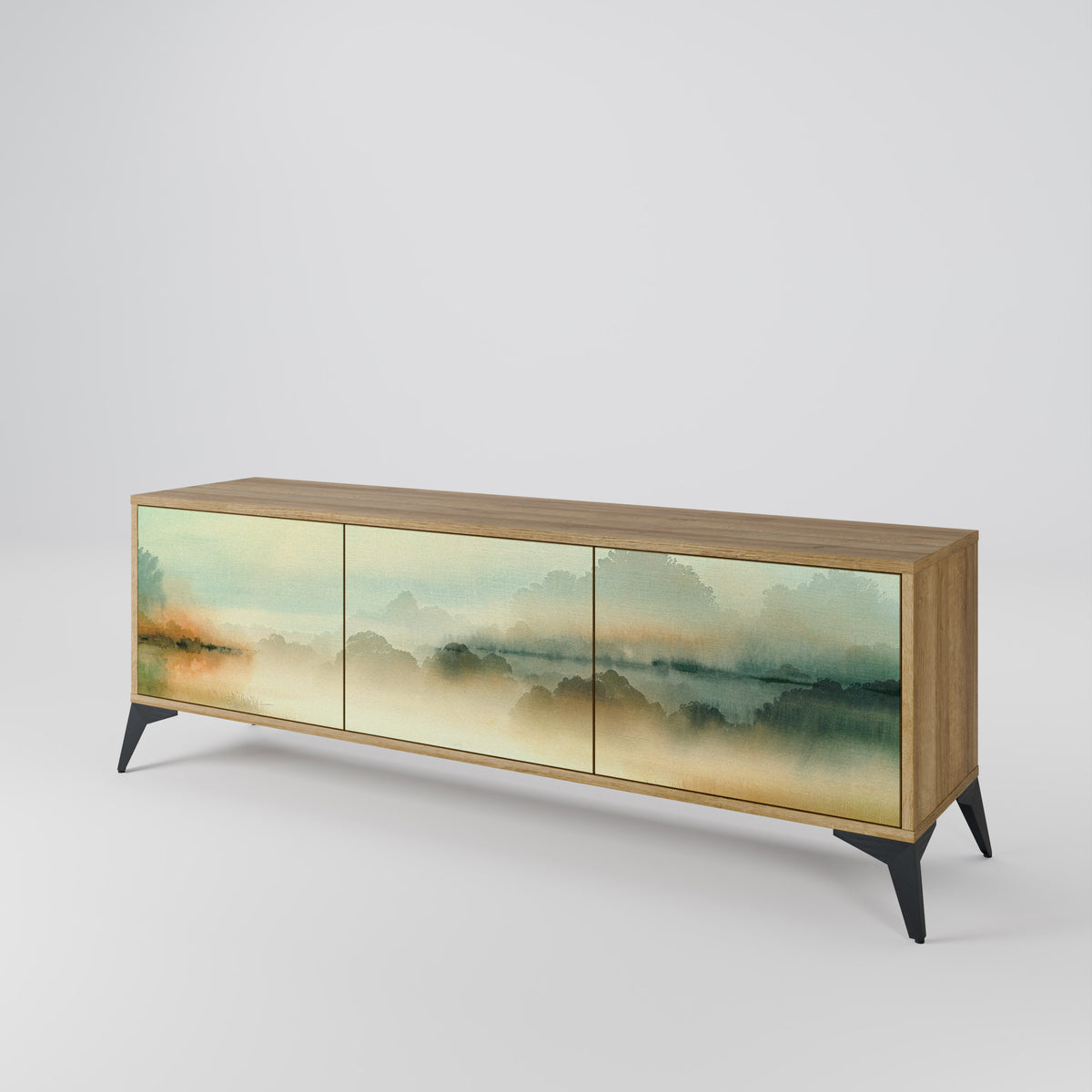 MORNING BY THE LAKE Mueble de TV de 3 Puertas