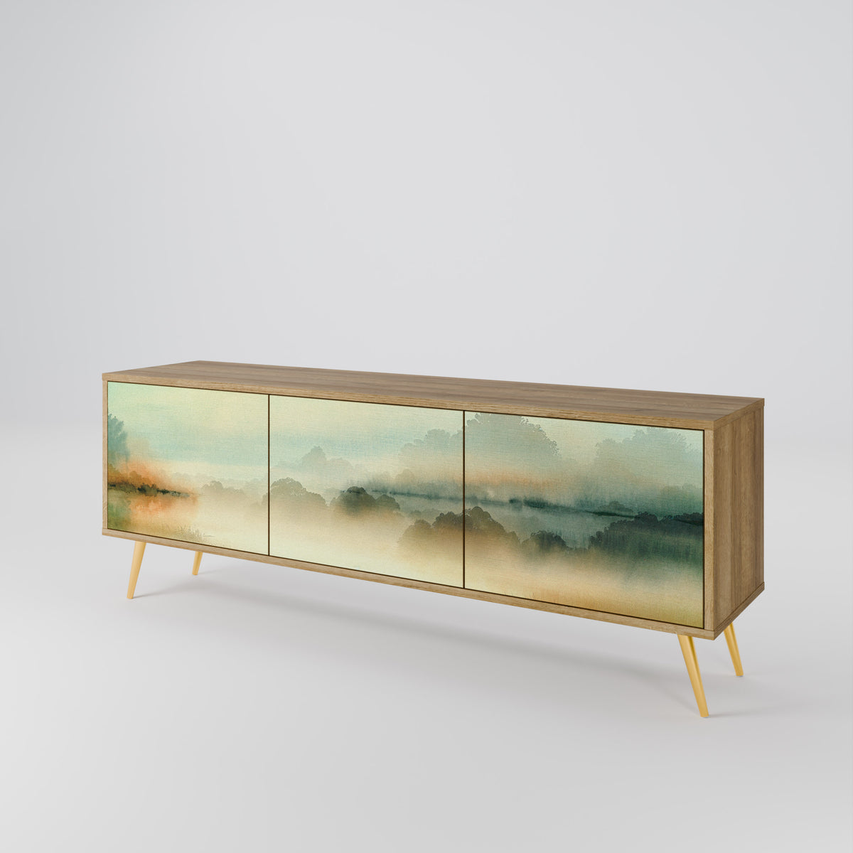 MORNING BY THE LAKE Mueble de TV de 3 Puertas