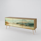 MORNING BY THE LAKE 3-Door TV Stand in Oak Effect