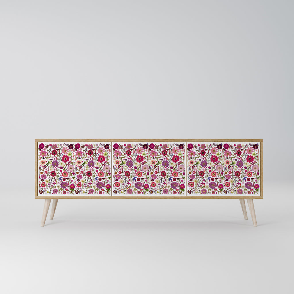 PETAL GARDEN Mueble de TV de 3 Puertas