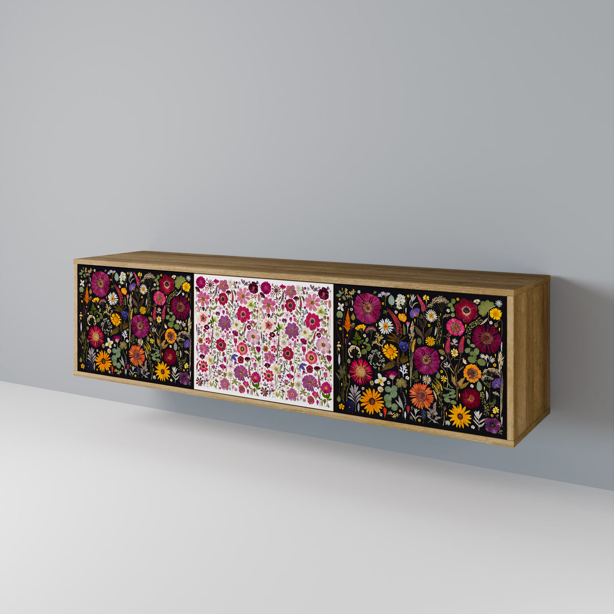 DAYNITE GARDEN Mueble de TV de 3 Puertas