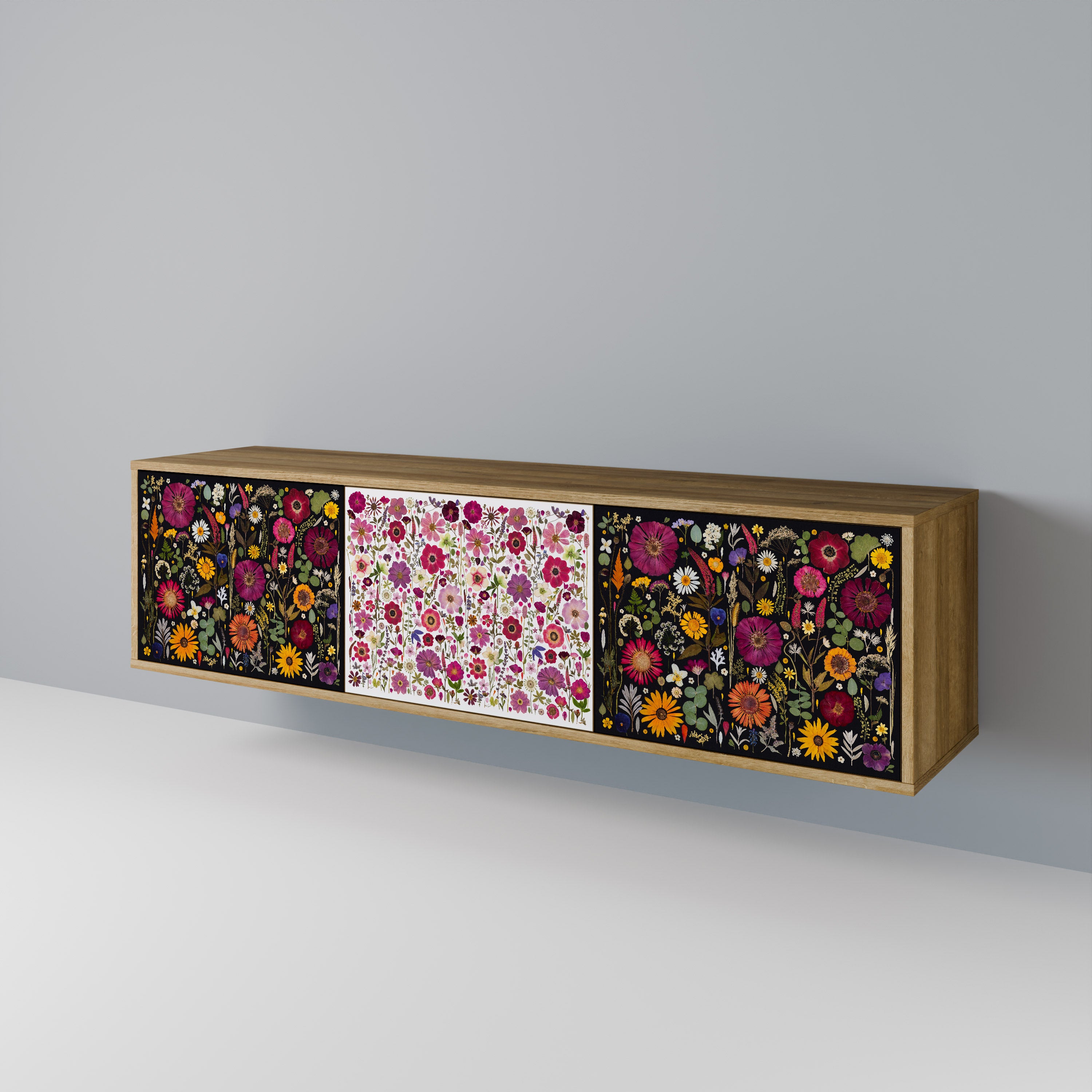 DAYNITE GARDEN Mueble de TV de 3 Puertas