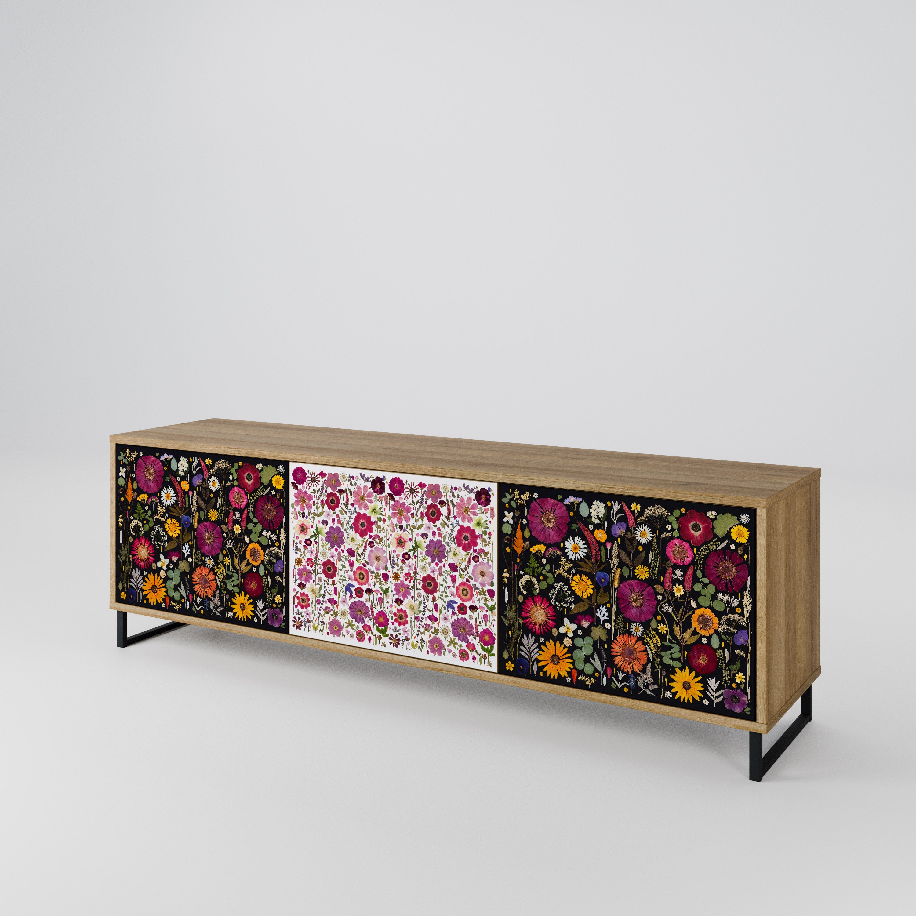 DAYNITE GARDEN Mueble de TV de 3 Puertas
