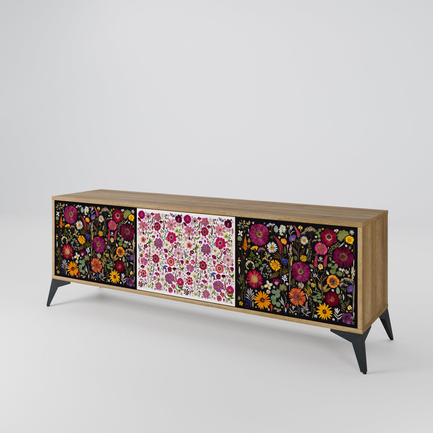 DAYNITE GARDEN Mueble de TV de 3 Puertas