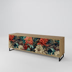 SPROUTING GRACE Mueble de TV de 3 Puertas en Efecto Roble