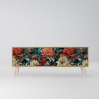 SPROUTING GRACE Mueble de TV de 3 Puertas en Efecto Roble