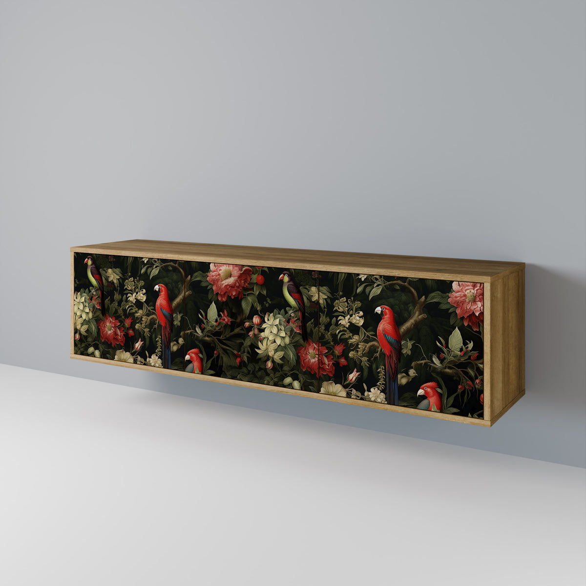 AVIAN GREENERY Mueble de TV de 3 Puertas