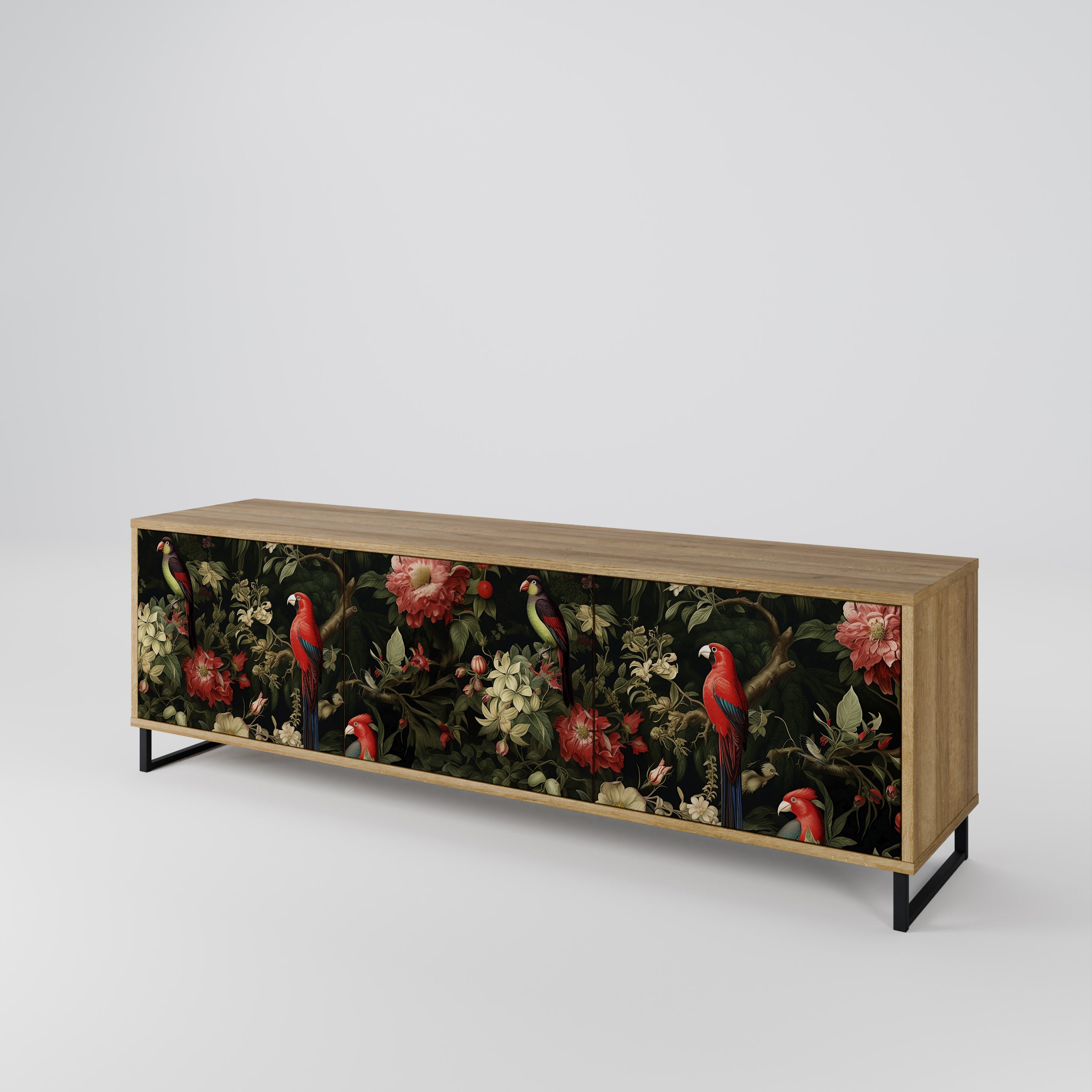 AVIAN GREENERY Mueble de TV de 3 Puertas