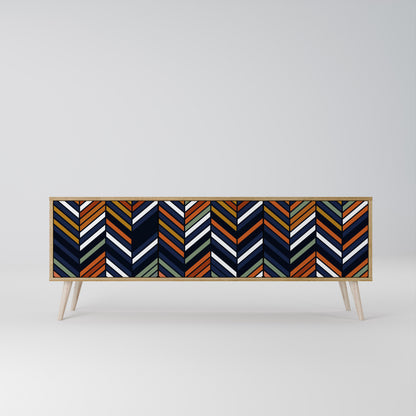 VIBRANT PATCHWORK Mueble de TV de 3 Puertas
