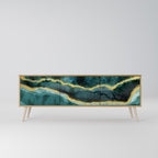 GOLDRUSH ODYSSEY 3-Door TV Stand in Oak Effect