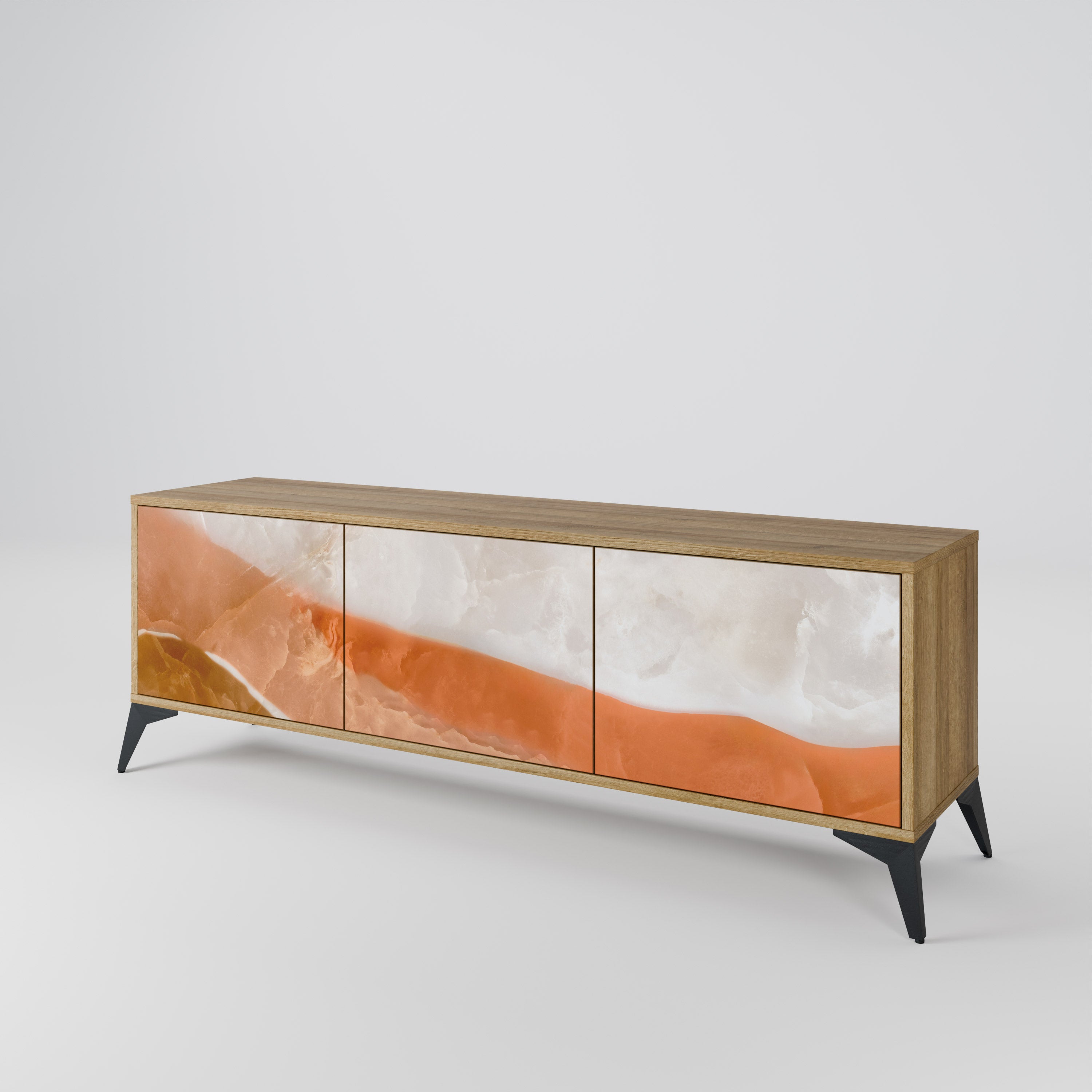 SANDHILLS SPLENDOUR Mueble de TV de 3 Puertas