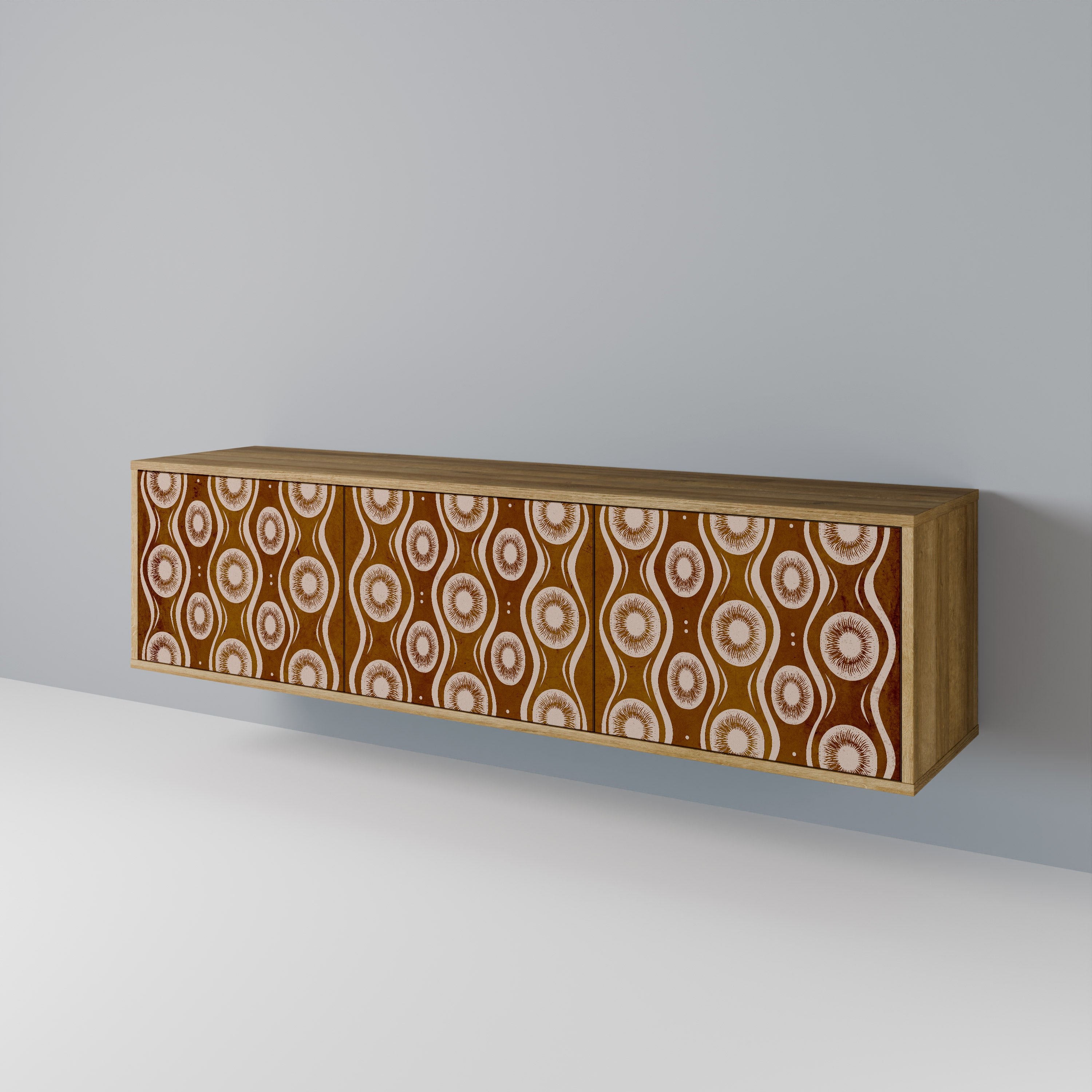 BROWN EYES Mueble de TV de 3 Puertas