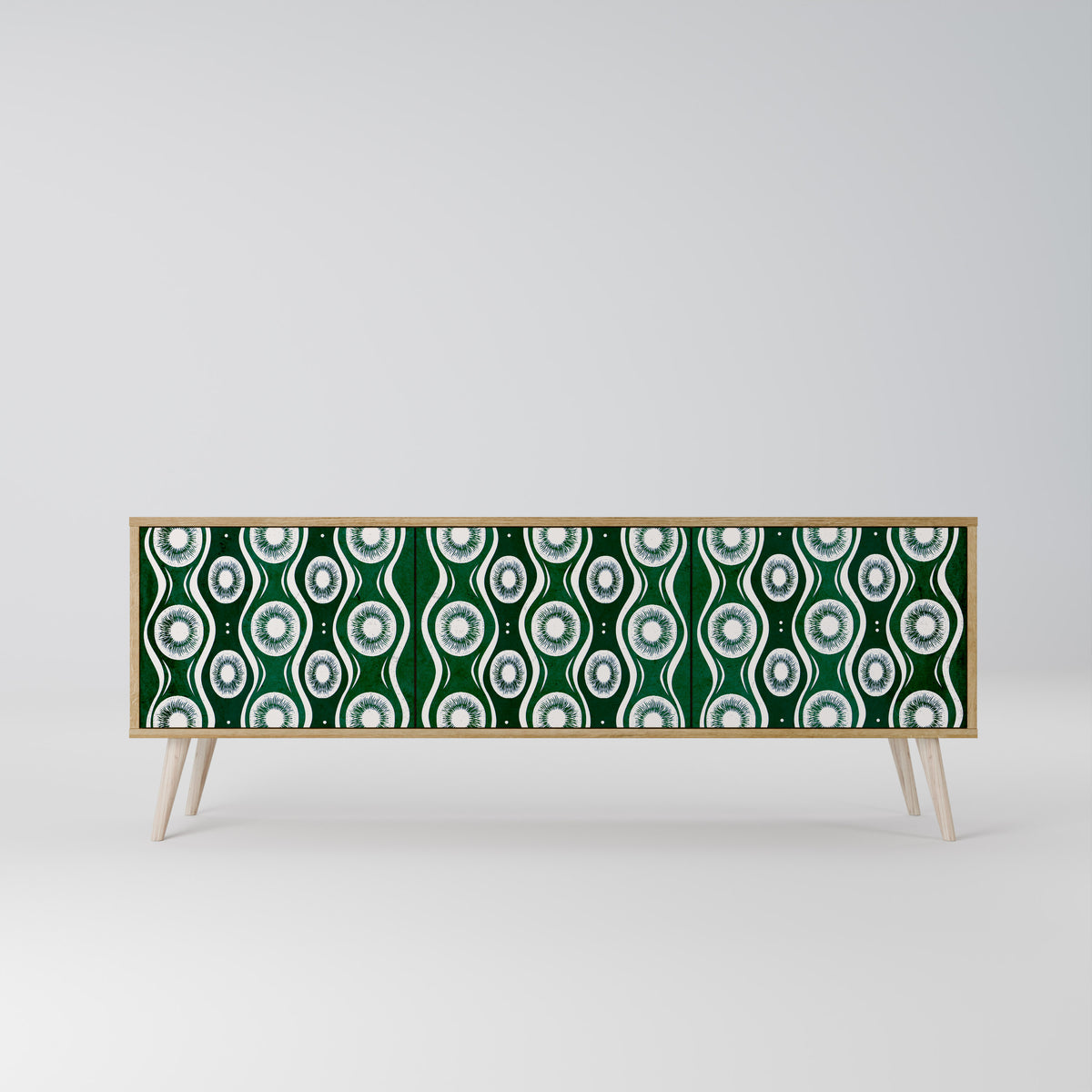 GREEN EYES Mueble de TV de 3 Puertas