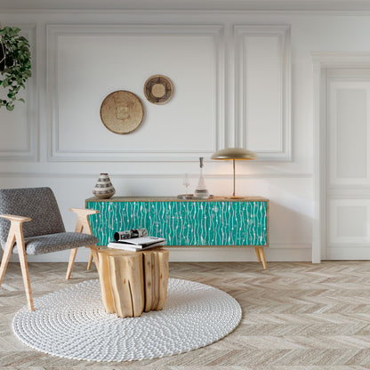 TURQUOISE RAIN Mueble de TV de 3 Puertas