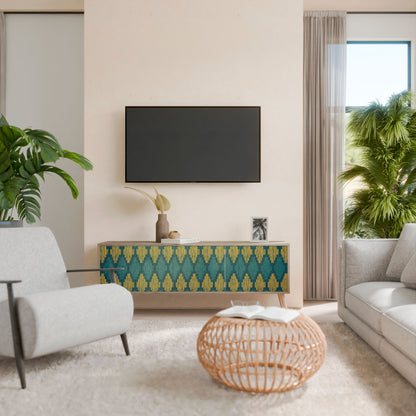 POLYGONS Mueble de TV de 3 Puertas