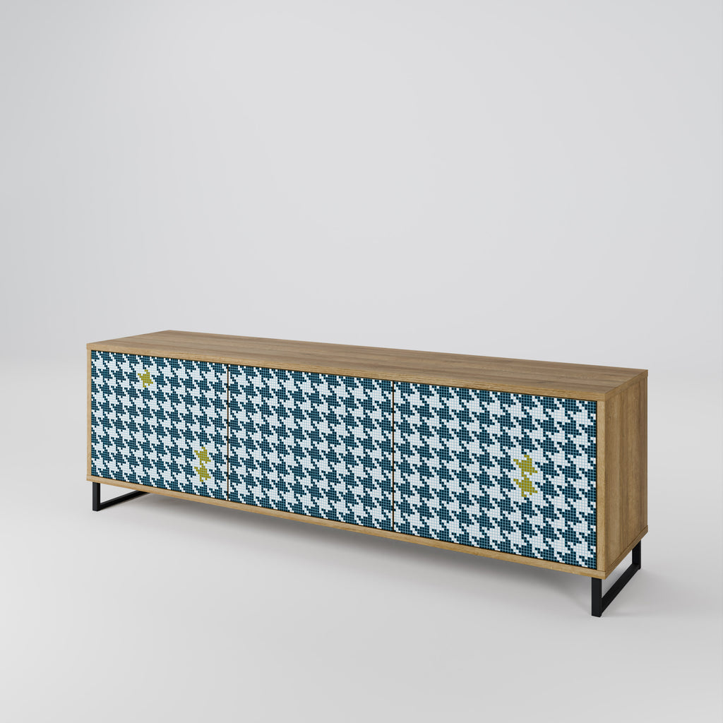 OUT OF CONTEXT 3-Door TV Stand in Oak Effect