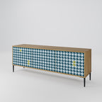 OUT OF CONTEXT 3-Door TV Stand in Oak Effect