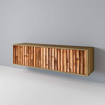 NATURAL WOOD Mueble de TV de 3 Puertas