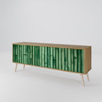 NATURAL GREEN Mueble de TV de 3 Puertas
