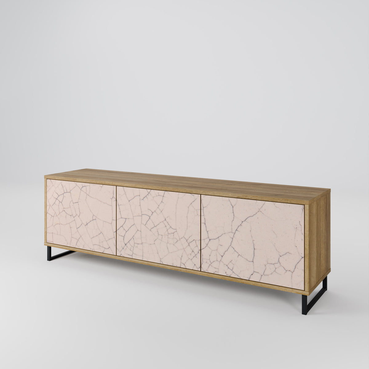 CERAMIC TEXTURE Mueble de TV de 3 Puertas