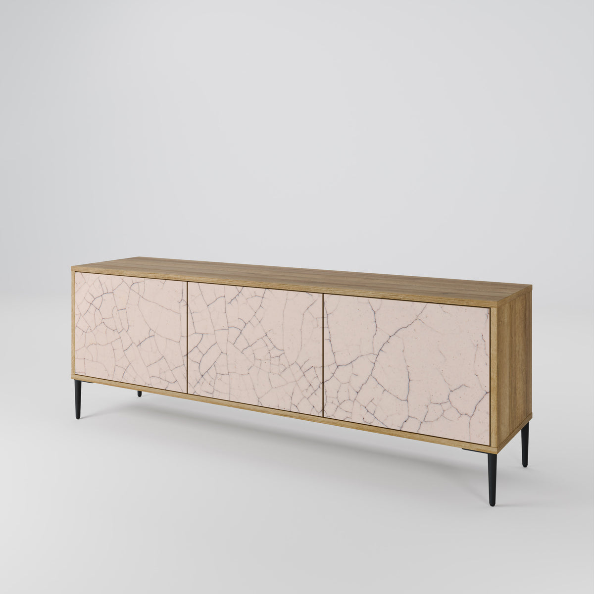 CERAMIC TEXTURE Mueble de TV de 3 Puertas