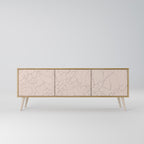 CERAMIC TEXTURE 3-Door TV Stand in Oak Effect