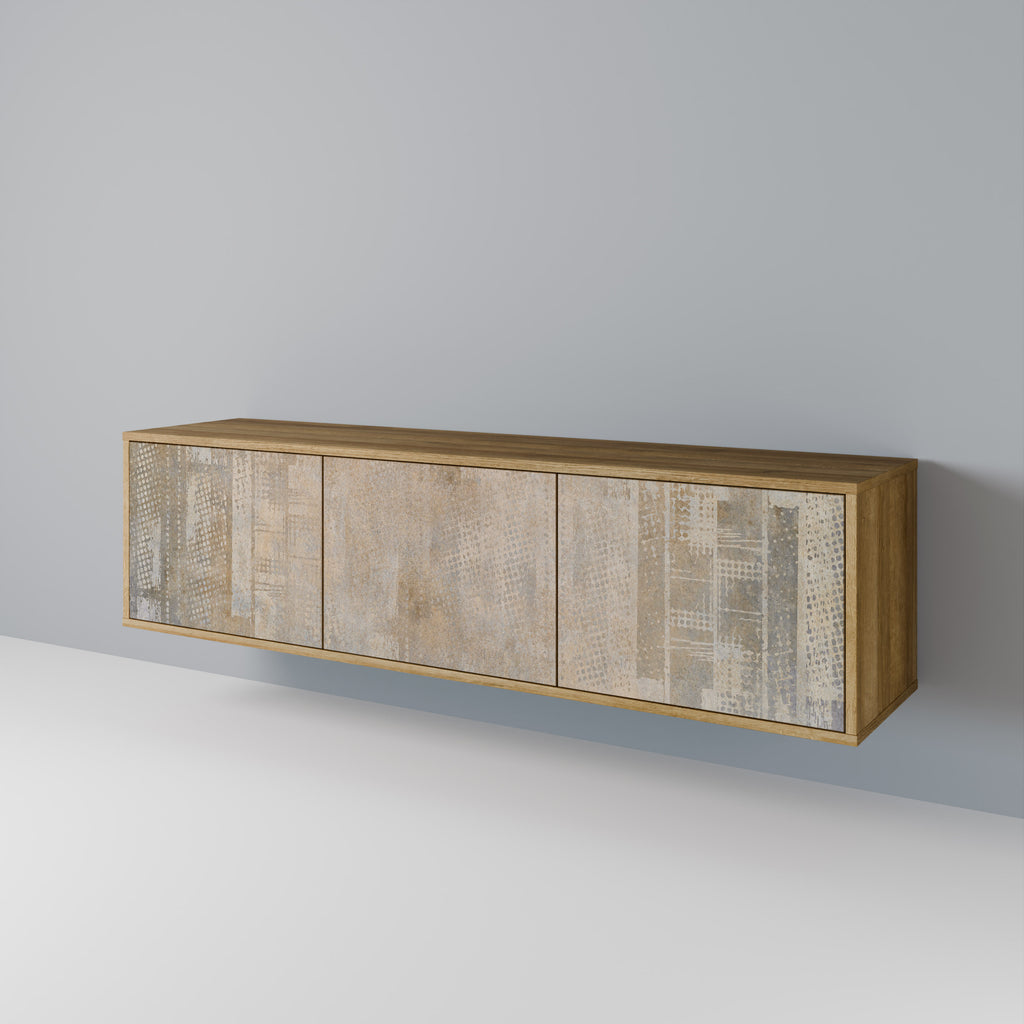 Mueble de TV de 3 puertas con efecto roble SCREEN ERROR