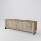 SCREEN ERROR 3-Door TV Stand in Oak Effect