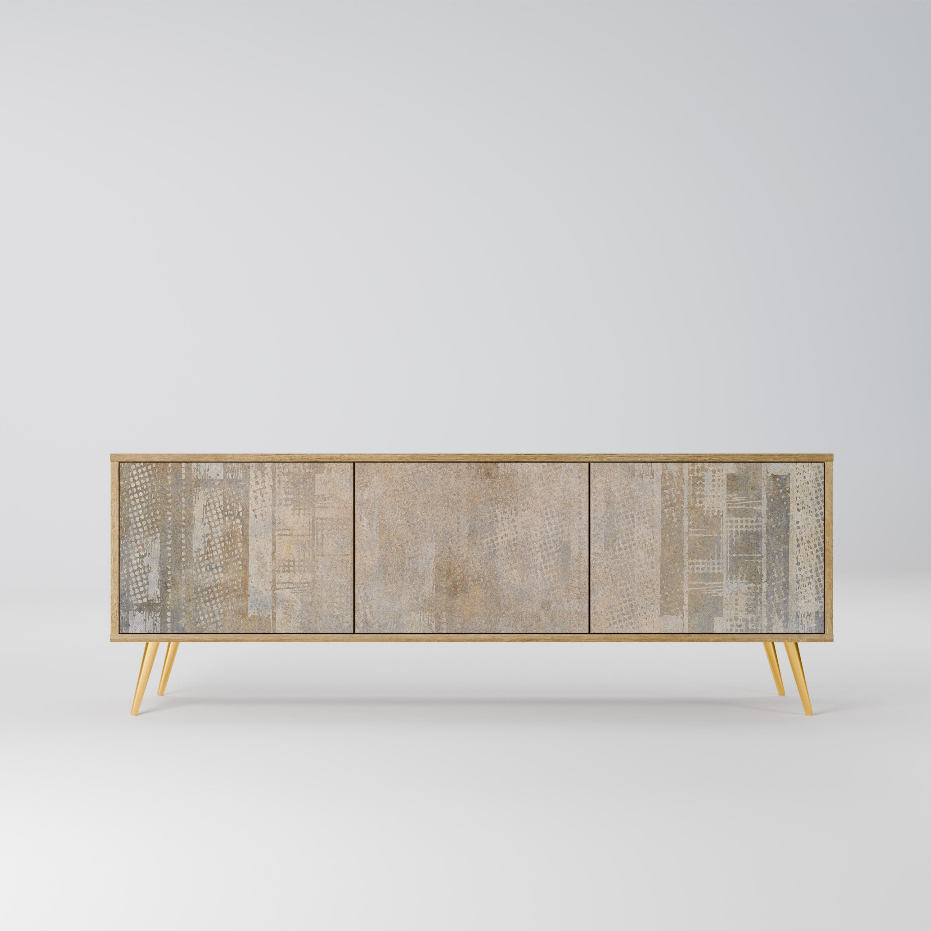 Mueble de TV de 3 puertas con efecto roble SCREEN ERROR