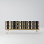 AZTEC 3-Door TV Stand in Oak Effect