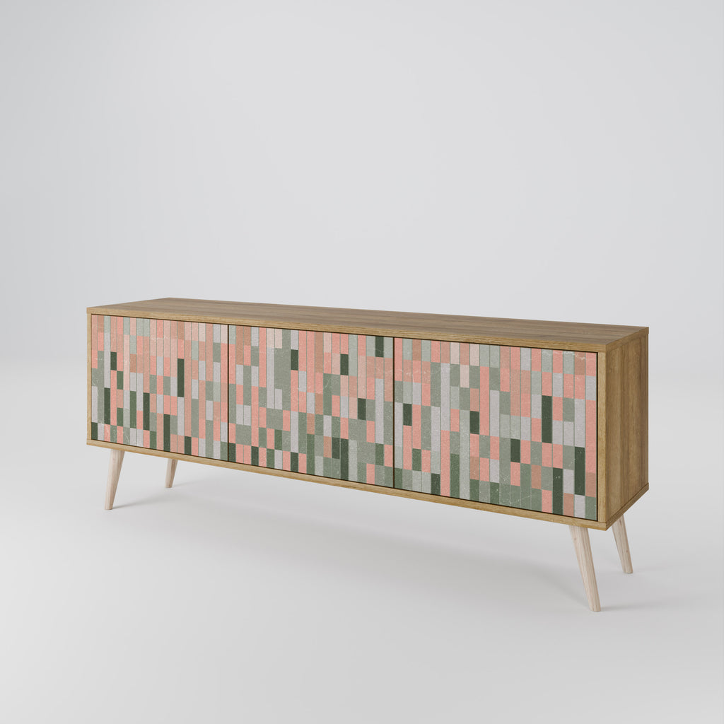 BUILDING THE FUTURE 3-Door TV Stand in Oak Effect