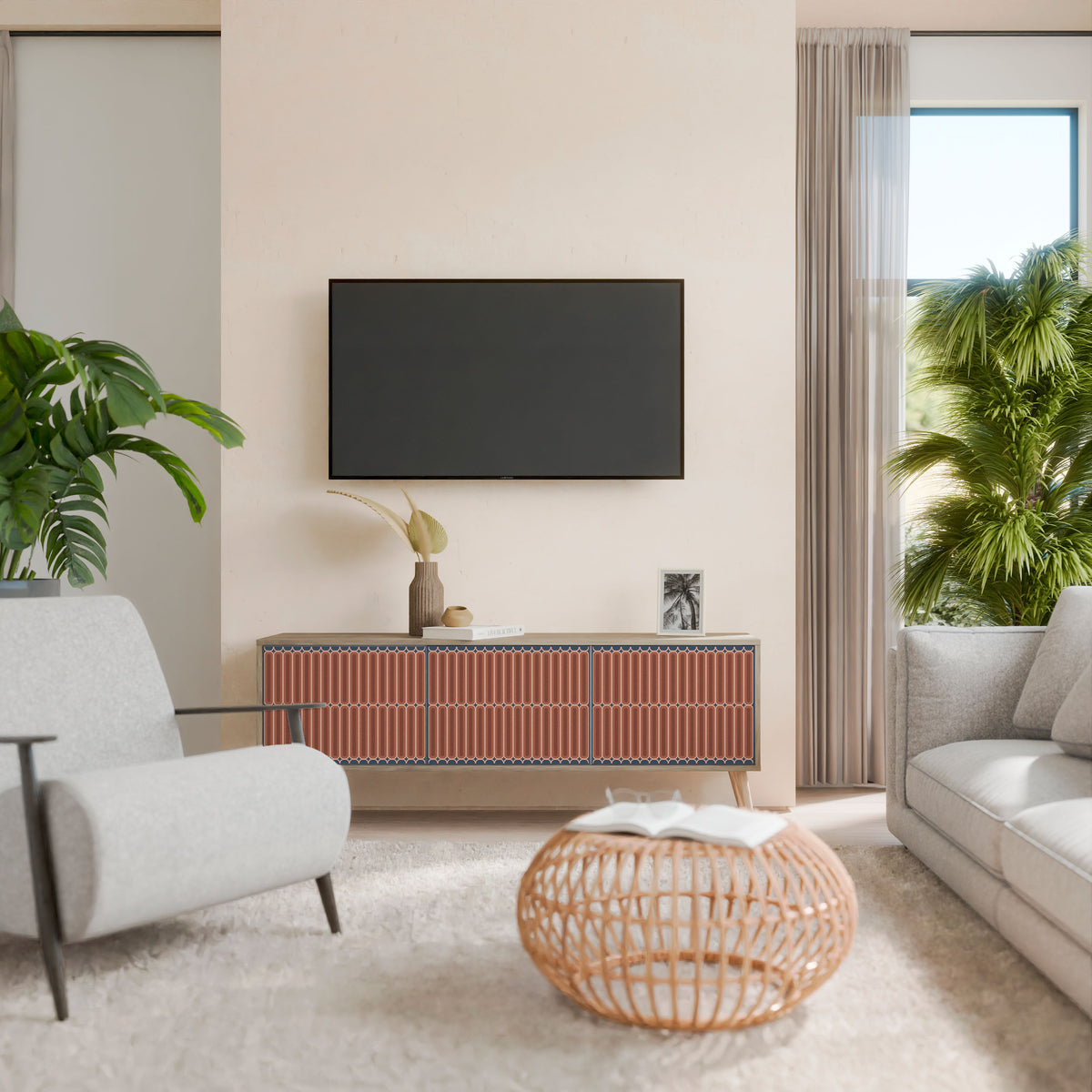 HYPNOTIC GATE Mueble de TV de 3 Puertas