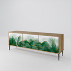 EXPENSIVE NATURE 3-Door TV Stand in Oak Effect