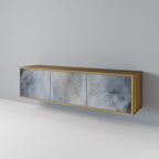 MUTED ARC 3-Door TV Stand in Oak Effect