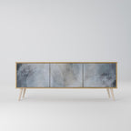 MUTED ARC 3-Door TV Stand in Oak Effect