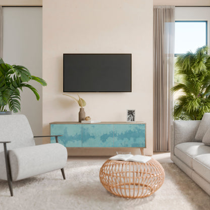 SKY WASH Mueble de TV de 3 Puertas