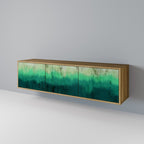 NORTHERN LIGHTS 3-Door TV Stand in Oak Effect