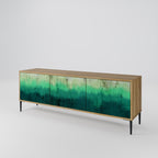 NORTHERN LIGHTS 3-Door TV Stand in Oak Effect