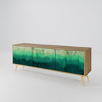 NORTHERN LIGHTS 3-Door TV Stand in Oak Effect