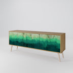 NORTHERN LIGHTS 3-Door TV Stand in Oak Effect