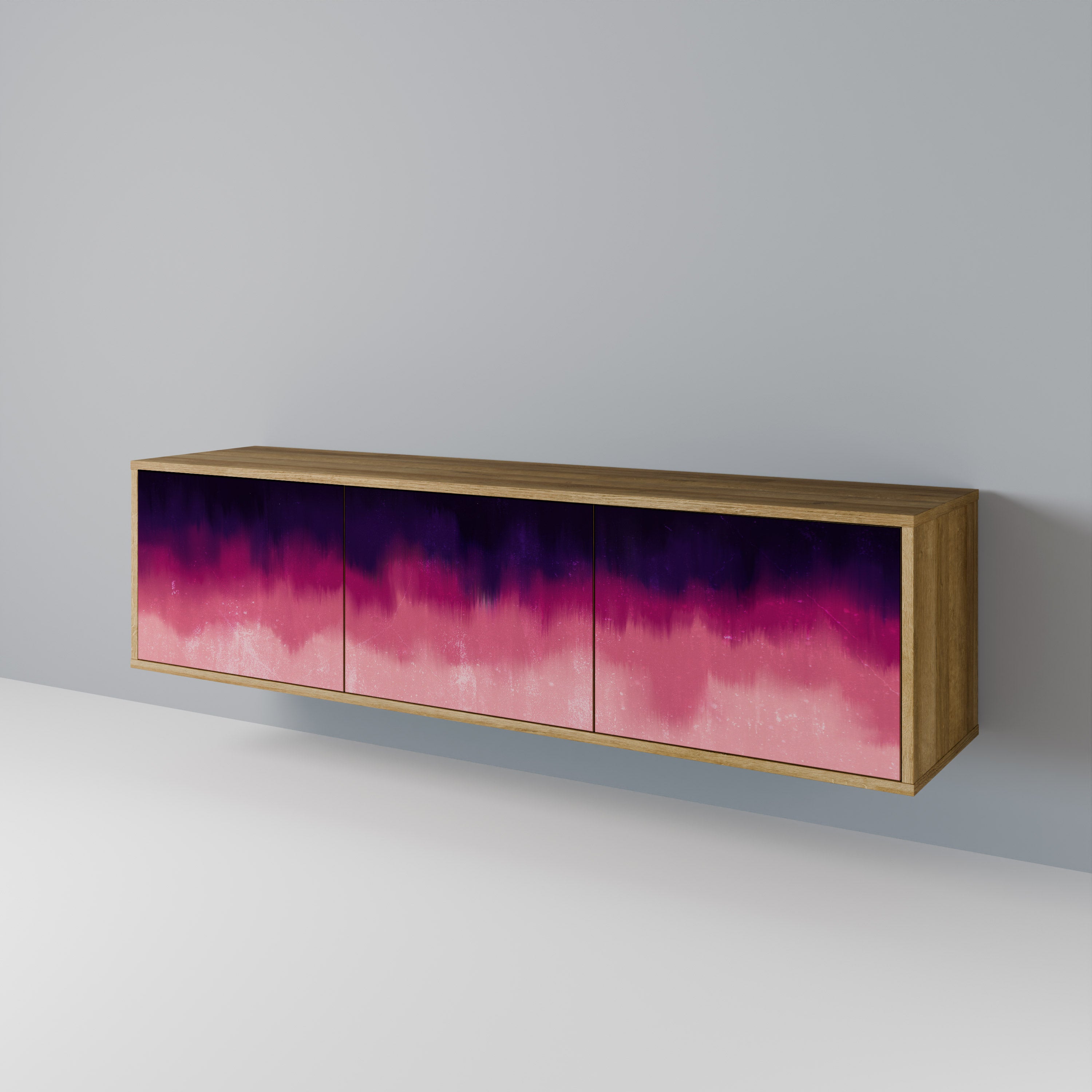 AURORA BOREALIS Mueble de TV de 3 Puertas