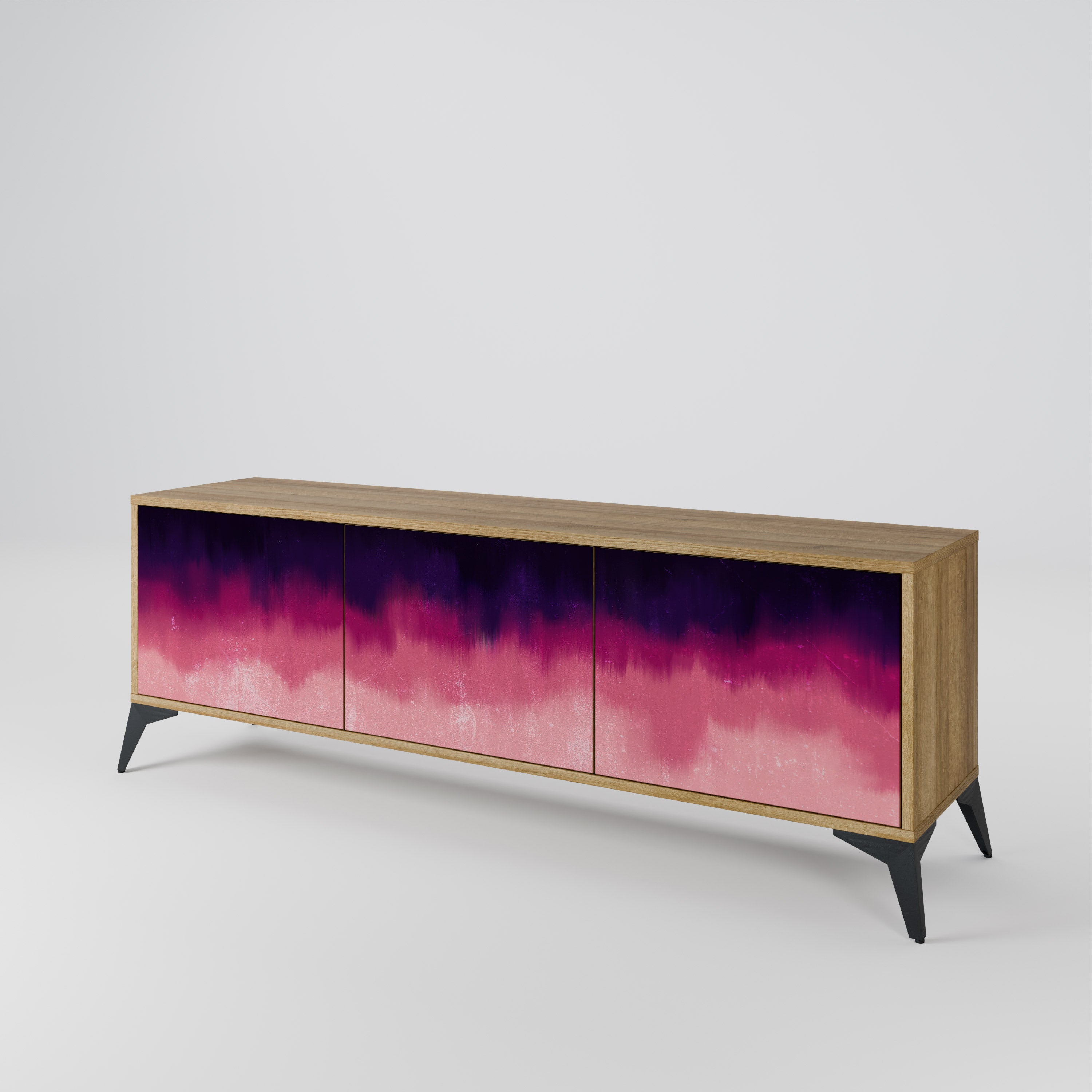 AURORA BOREALIS Mueble de TV de 3 Puertas