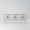 SOLID CIRCLES 3-Door TV Stand in Oak Effect