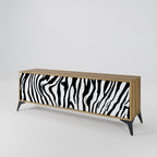 SPLENDID ZEBRA 3-Door TV Stand in Oak Effect