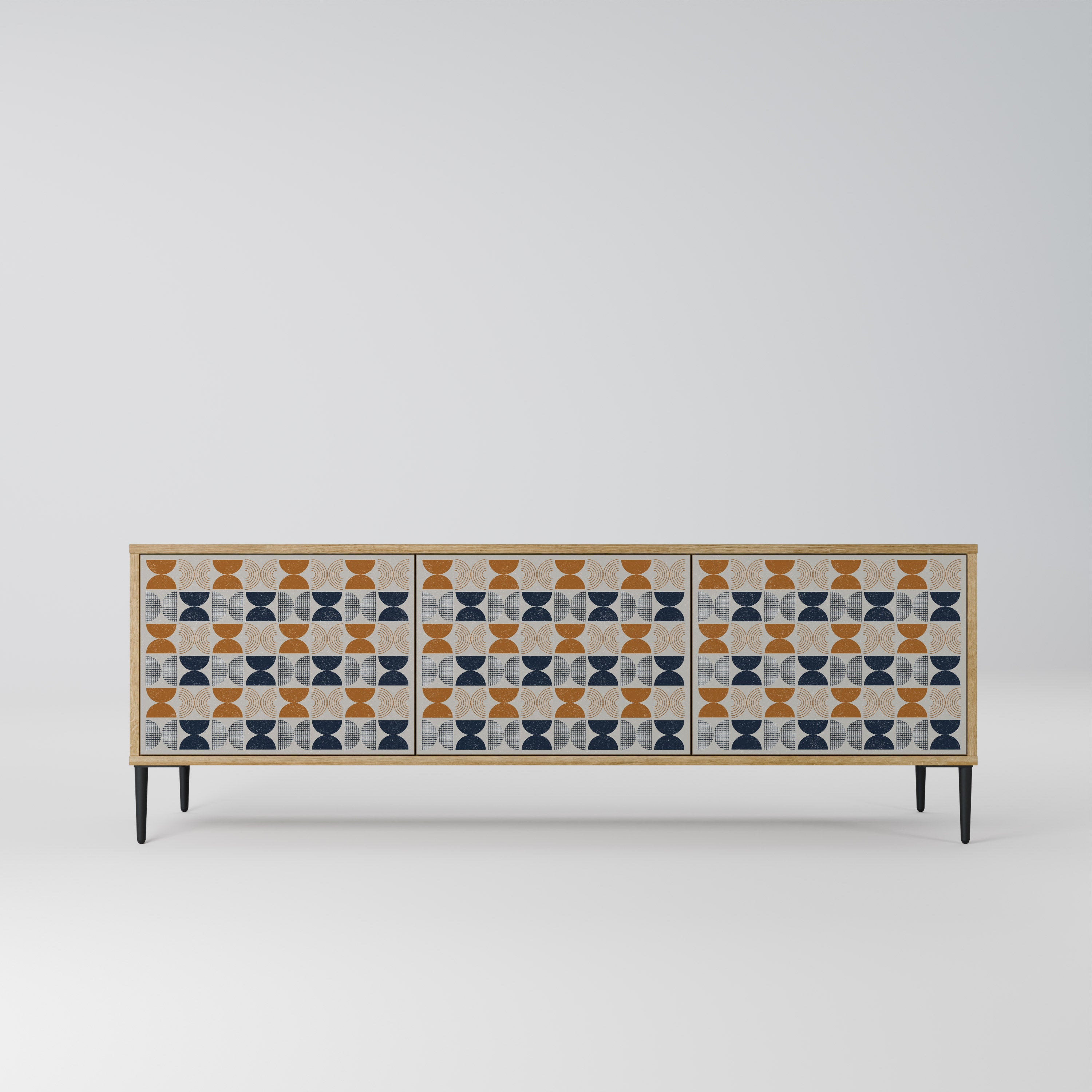 REFLECTION RANGE 3-Door TV Stand in Oak Effect
