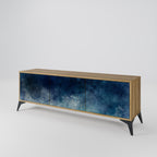 CELESTIAL FALL 3-Door TV Stand in Oak Effect