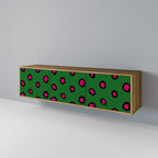 FUNKY SPOTS 3-Door TV Stand in Oak Effect